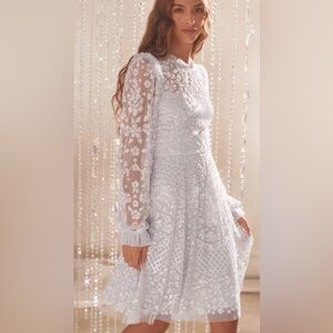 Ice blue needle & thread dress